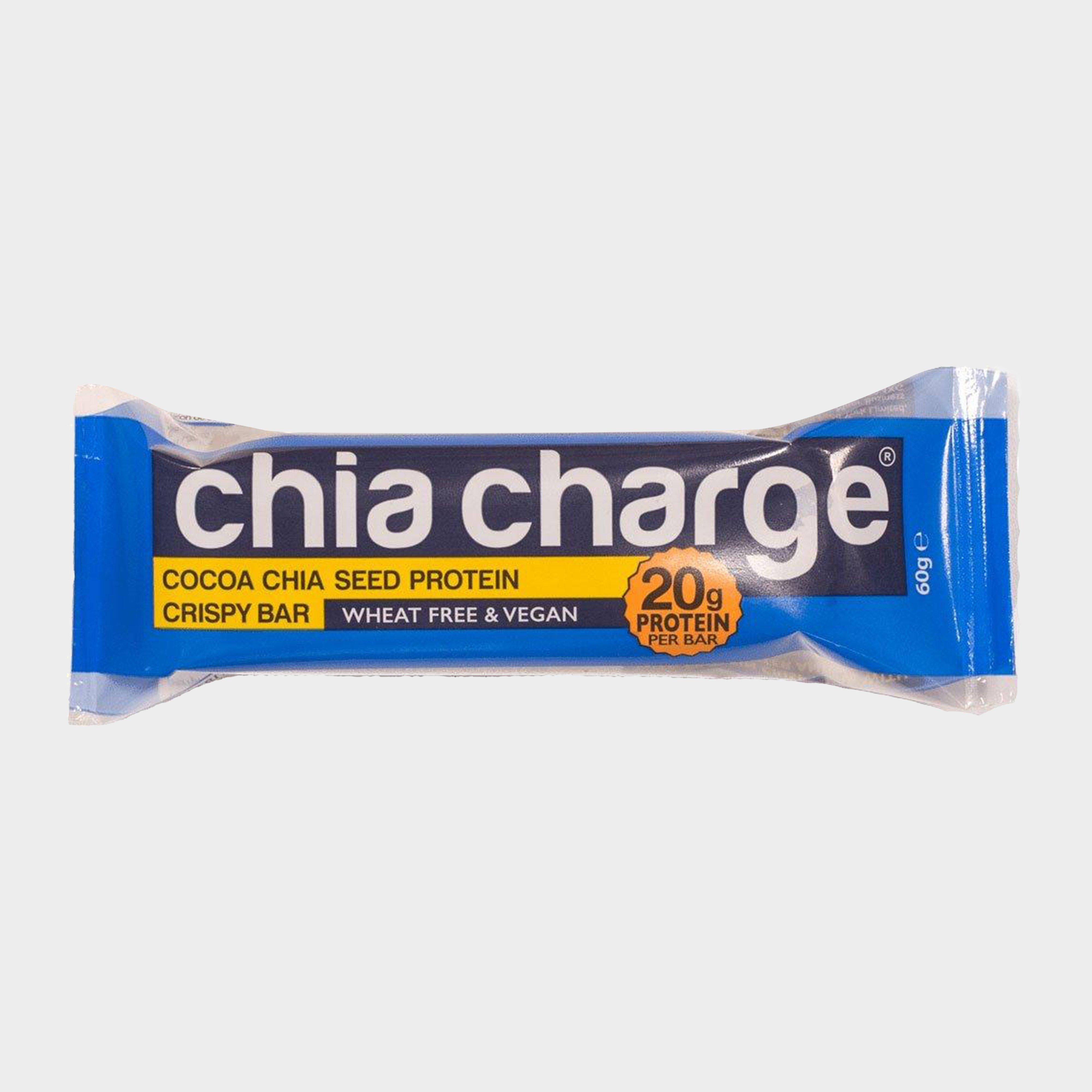 Chia Charge Cocoa Chia Seed Protein Crispy Bar 60g, Blue