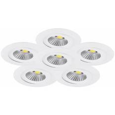 Malmbergs MD-360 LED-DOWNLIGHTSET, 6X6W, 2700K, IP44 – 6 Pack