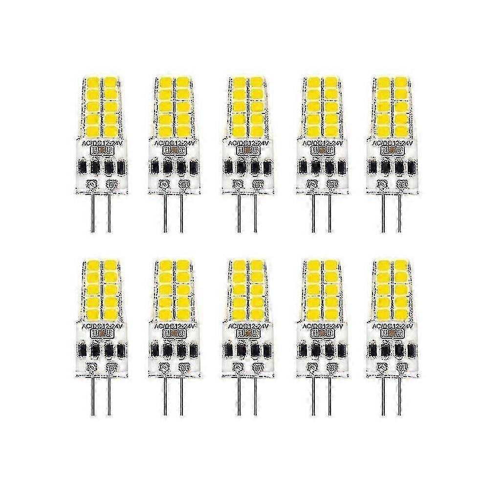 10 stk. G4 LED-pære AC/DC12V-24V 3W LED G4-lys 20LED 360 strålevinkellys 2835SMD erstatter 30W halogen XC