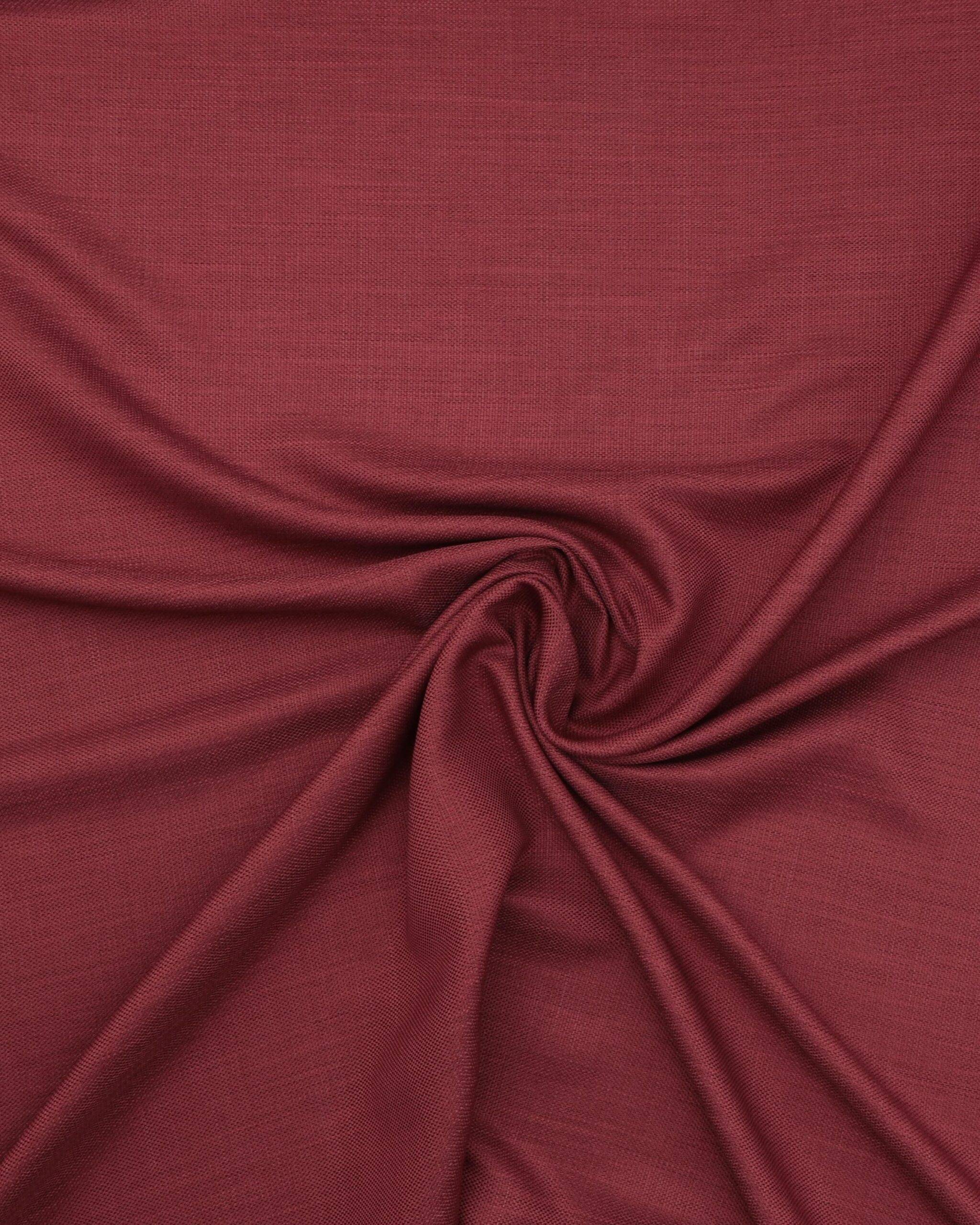 Meleret mørk terracotta - Gardinstof/møbelstof - 100% Polyester