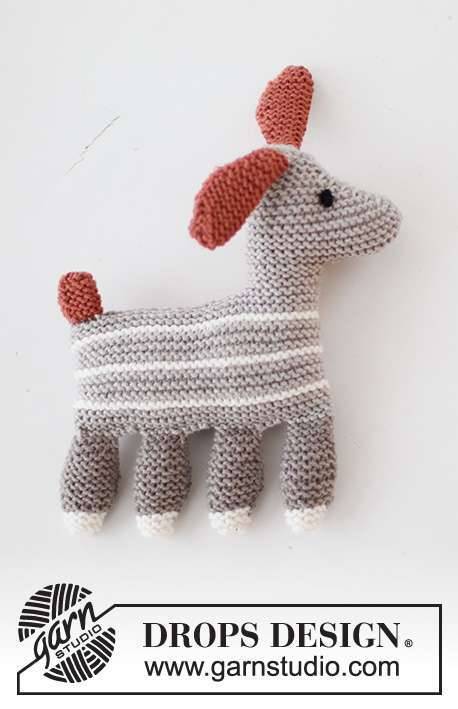 43-23 Toby the Dog by DROPS Design DOWNLOAD OPSKRIFTEN HER Strikket hund til baby i DROPS Merino Extra Fine. Tema: Tøjdyr. Pinde lægges i kurven separat. Se alle opskrifter fra DROPS her. Se alle strikkeopskrifter her..