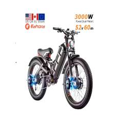 Romeo Pro 2 US EU CA Stock 3000W 26*4.0 Fatbike Ebike Electric Fat Tire Mountain E Hybrid Cargo Dirt
