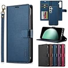 Phone Case Kompatibel med Samsung Galaxy A15 4G plånboksfodral med korthållare PU-läder Magnetiskt löstagbart stöd Stötsäkert handledsrem Avtagbart flipfodral till Samsung Galaxy A15 4G Smartphone Bak