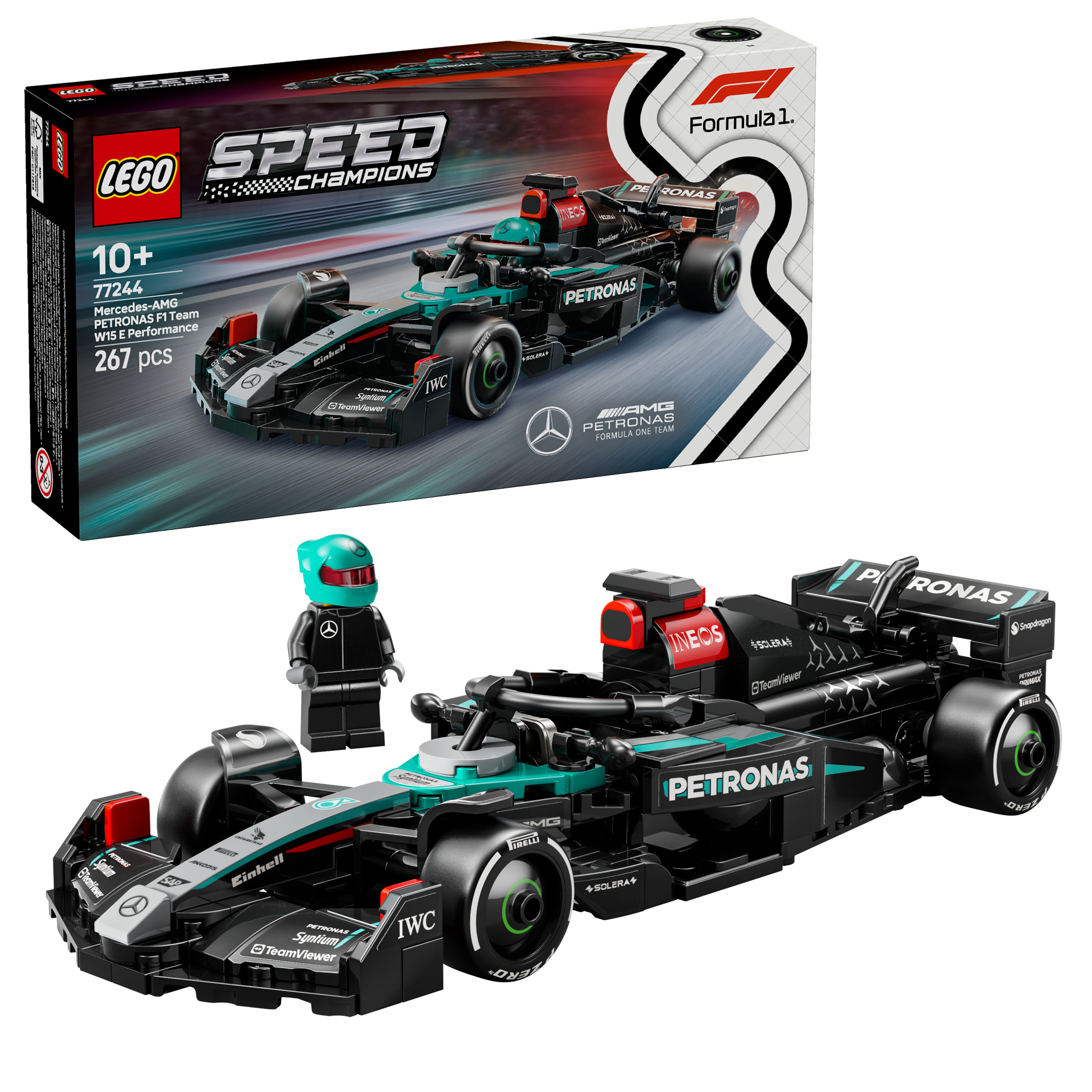 LEGO - Speed Champions - Mercedes-AMG F1 W15 Racerbil (77244)