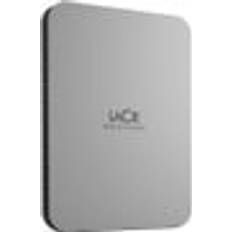 LACIE Mobile Drive HDD USB-C 4TB 2.5inch Moon Silver with USB-C cable