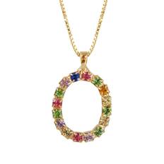 Caroline Svedbom Letter O Halsband /(Guld) - 50cm
