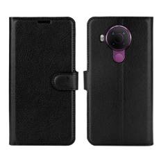 Nokia 5.4 - Læder cover / pung - Sort
