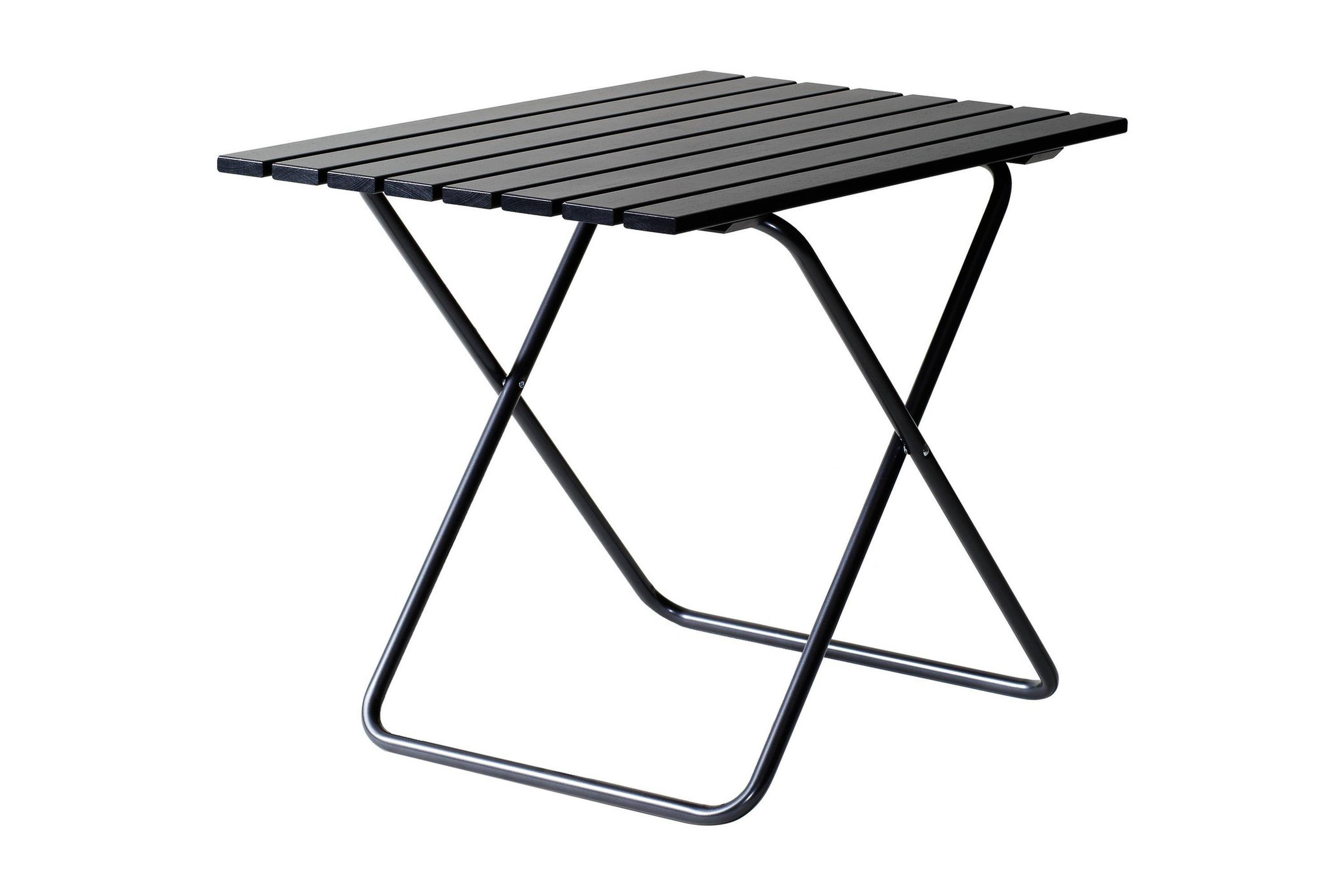 Retro Hopfällbart Cafébord Utomhus 75 cm Trä - Svart/grå Grå,Svart Varax
