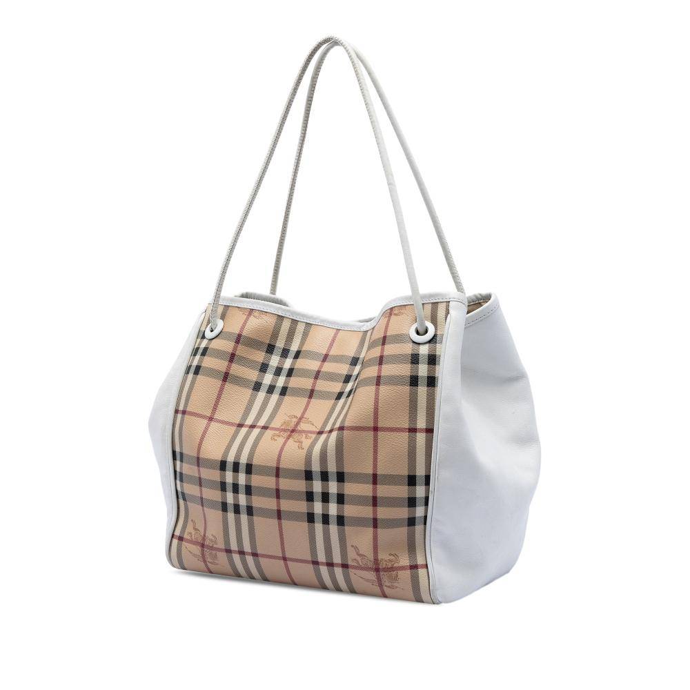 Burberry Vintage Tote Stl. - Totebags Från Magasin - Beige (L 25cm x W 25cm x D 15cm)