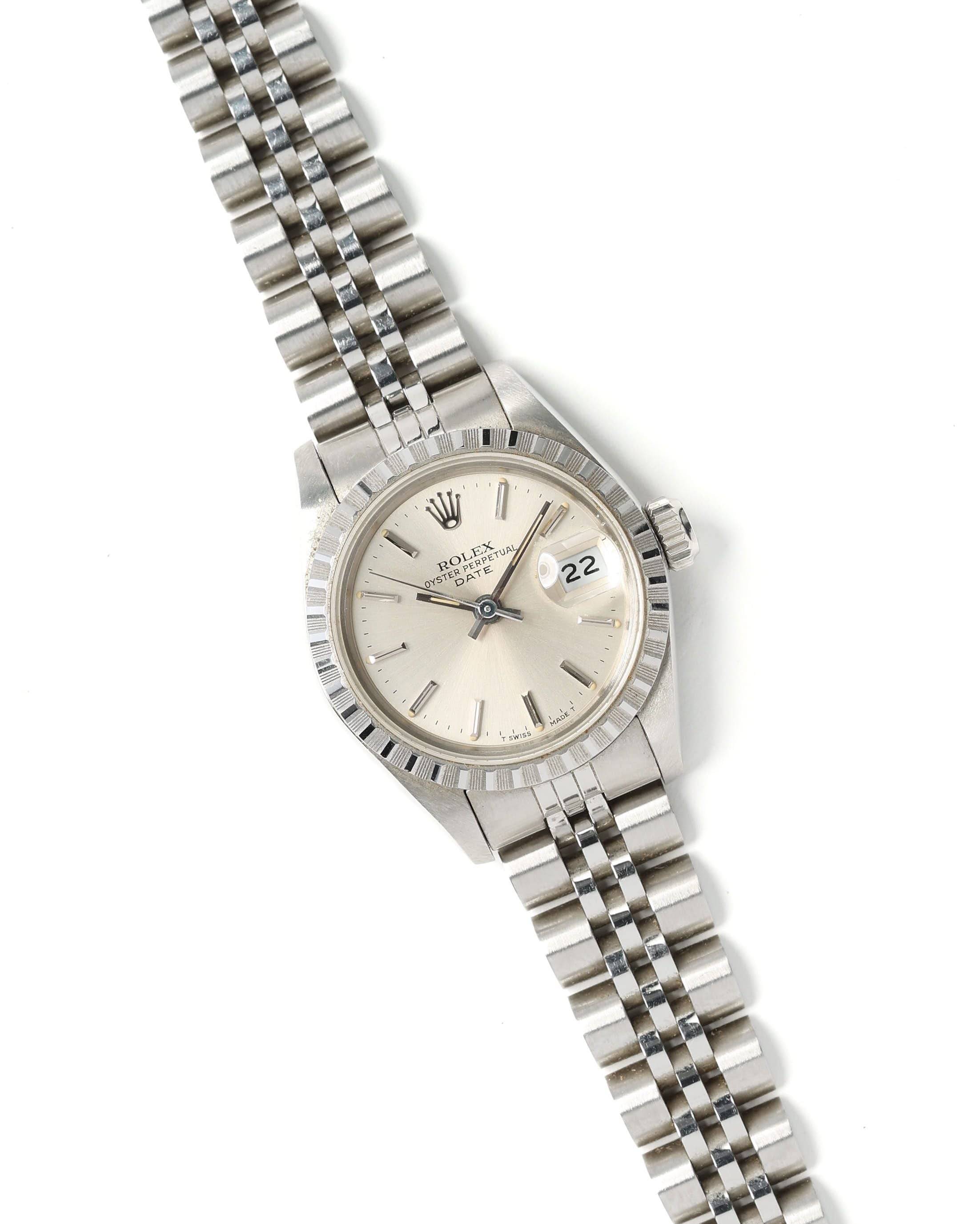 Rolex Oyster Perpetual Date 26mm 1987 Watch - Silver - One Size