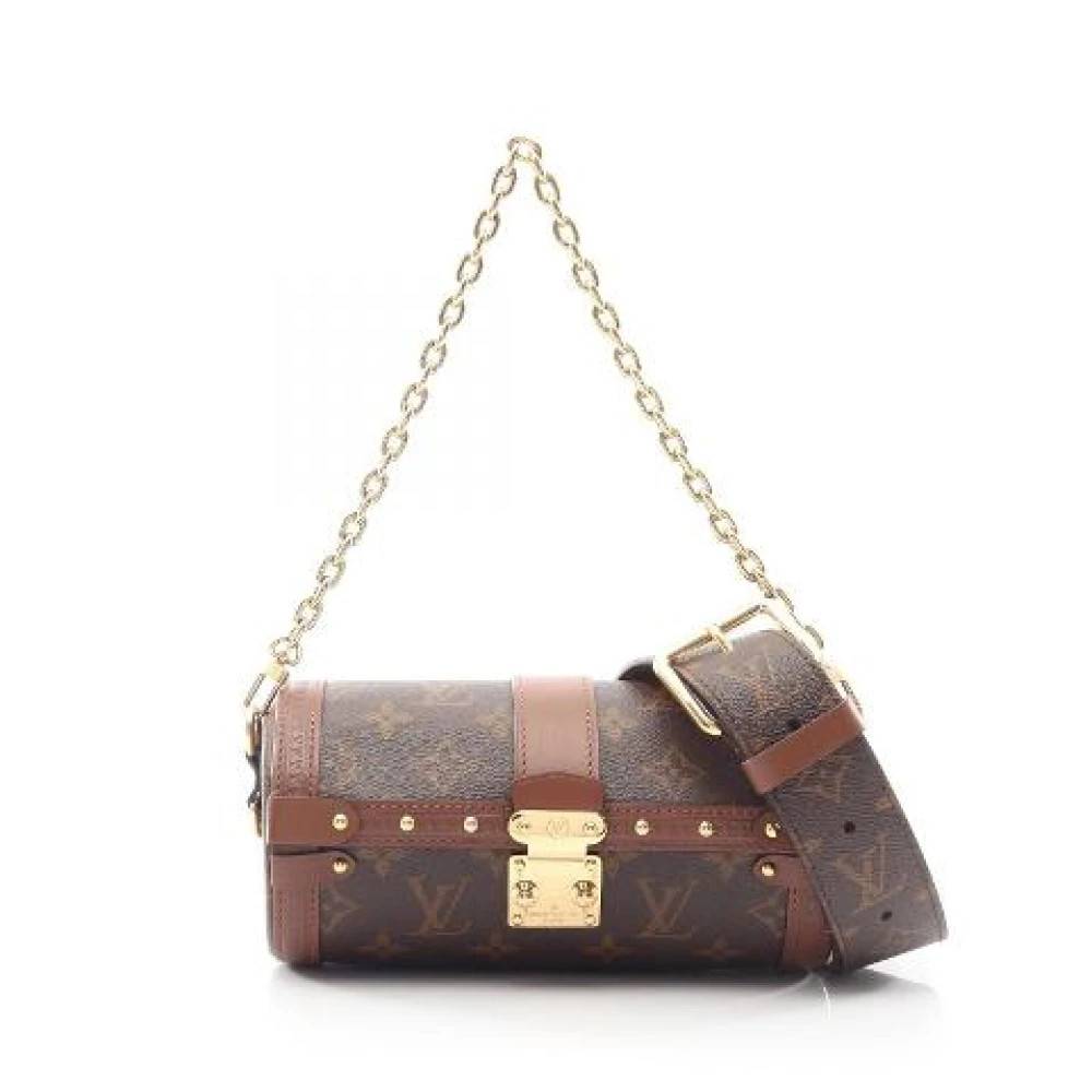 Louis Vuitton Vintage Pre-owned Papillon Trunk Monogram Coated Canvas 2way Bag - Vintage - Dame - Brun - ONE SIZE - Uld