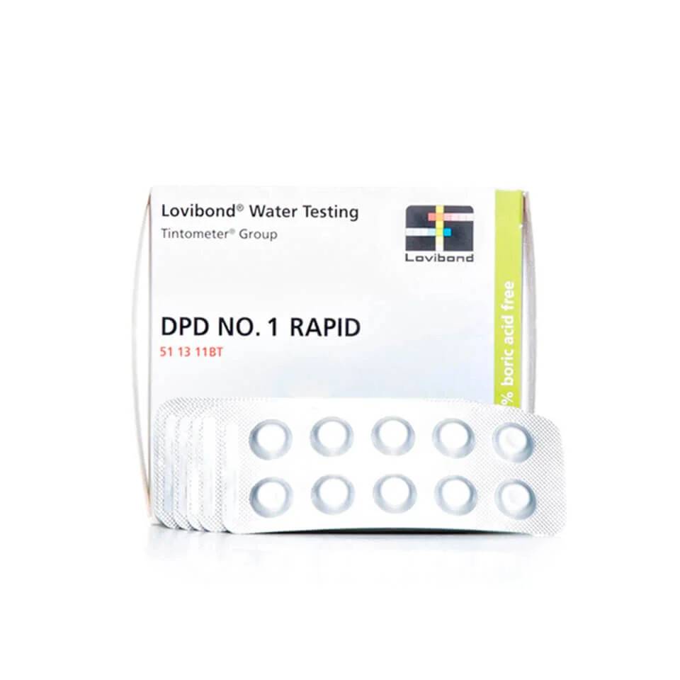 DPD nr. 1 klor test tabletter til digital tester - 1 kasse med 250 stk.