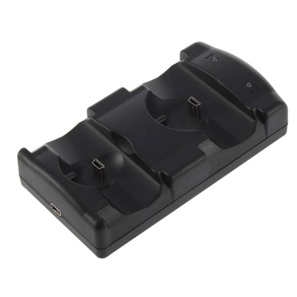 PS3 Two-in-one Handle Base Charger Accessories - Black / USB