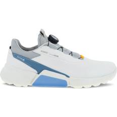 Ecco Biom Hybrid 4 BOA Vandtætte Herre Golfsko Uden Spikes - White/Retro Blue - Str. 47 Normal