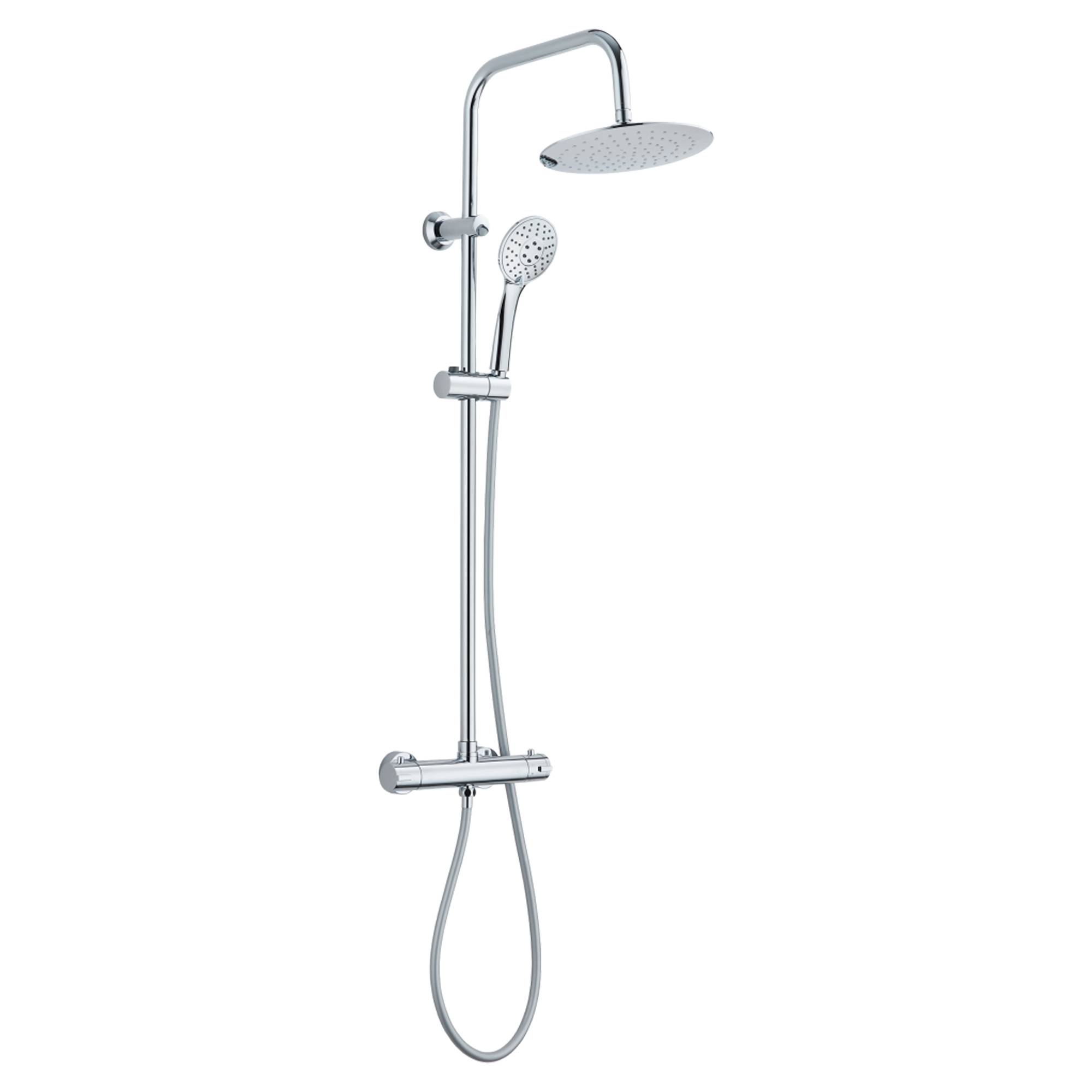 Takduschset Aether Krom Blank med Termostat