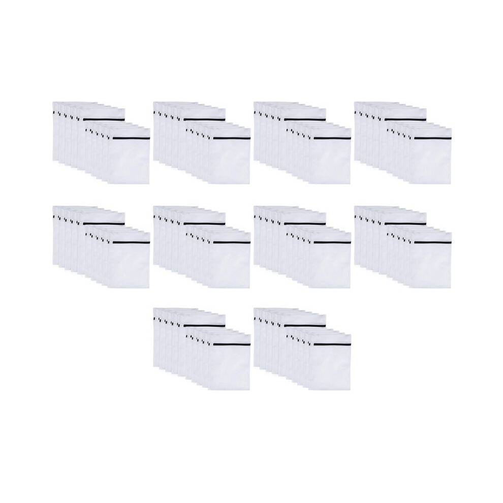 100 Pack Washing Machine Laundry Bags, Zippered Mesh Laundry Bags, Laundry Bags for Blouses, Bras, Hosiery(50S+50L)