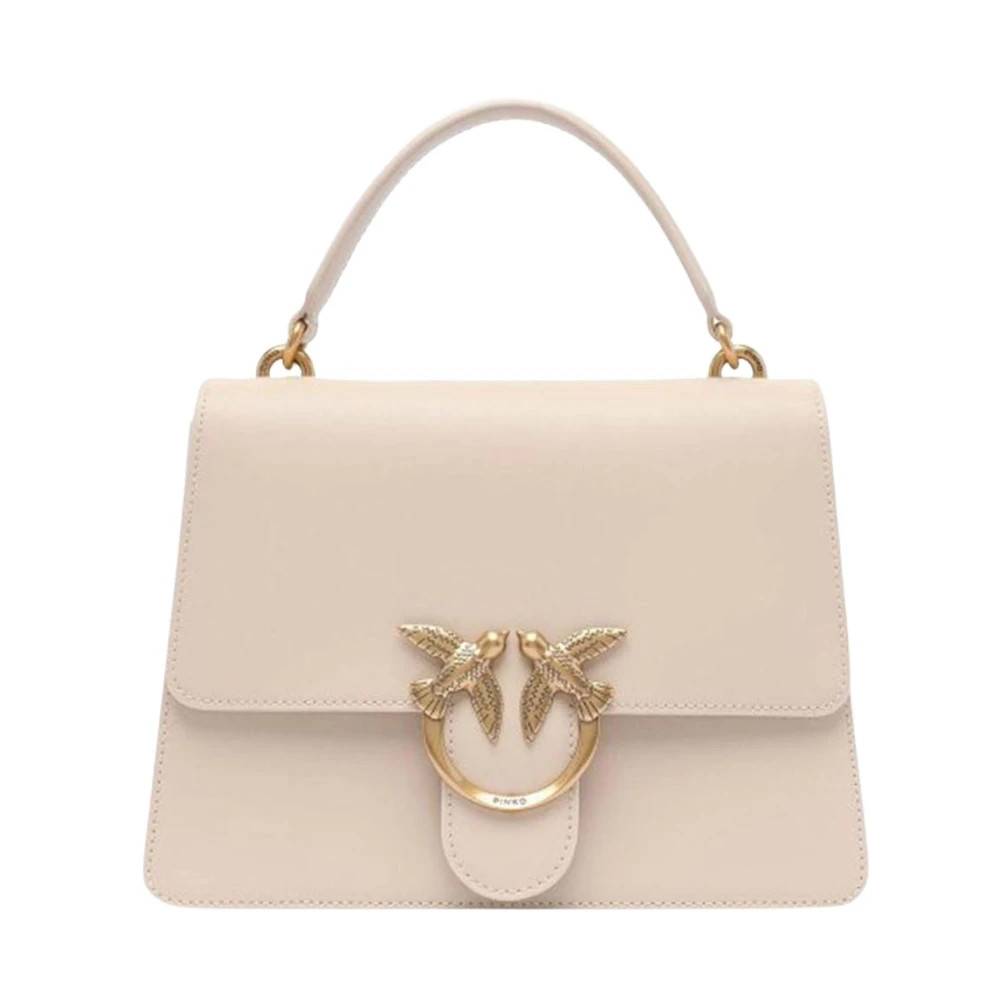PINKO Love One Håndtaske - Tasker - Dame - Beige - ONE SIZE - Uld