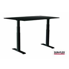 Sun-Flex EasyDesk Adapt VI hæve-sænkebord 140x80cm sort med sort stel