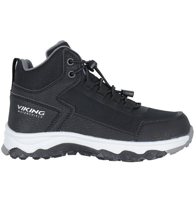Viking Kängor - Akkarvik Mid Fleece WP SL - Black/Granit - Viking - 31 - Kängor