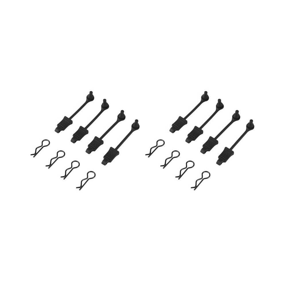 8Pcs Rubber Body Clip Retainer Shell Fixed Buckle Lock AR390165 for 1/10 ARRMA Senton Granite Typhon Rock Vorteks