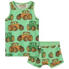 Småfolk Tractors Underkläder Set Minty Green Tea | Grön | 1-2 years