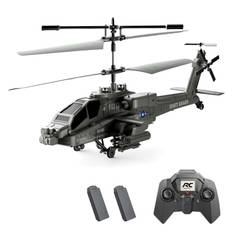 Fjärrstyrd helikopter, 2,4G miniflygplan med 3,5 kanaler, höjdhållare, LED-lampor, 2 2