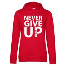 Hoodie Never Give Up Liverpool | Dam - Röd - L