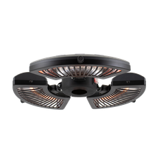 Terrassvärmare Parasoll 800/1600/2400W Svart HORTUS