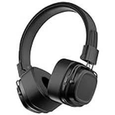 Myhoomowe Trådlösa Retro Bluetooth 5.3 Headset Headset med Heavy Bass Multifunktionella Mobil Datorhörlurar, A