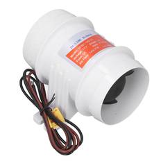 In Line Air Blower 3in 145CFM 12V High Efficiency Marine Bilge Blower for Boat RV Yacht