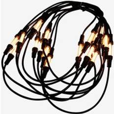 Konstsmide - Flaggstångsljus set, 100 LED 600cm - Svart - Ljusslingor - Från Homeroom
