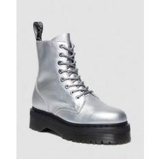 Dr. Martens Jadon Leder Plateaustiefel Schuhe in Metallic, Größe: 38