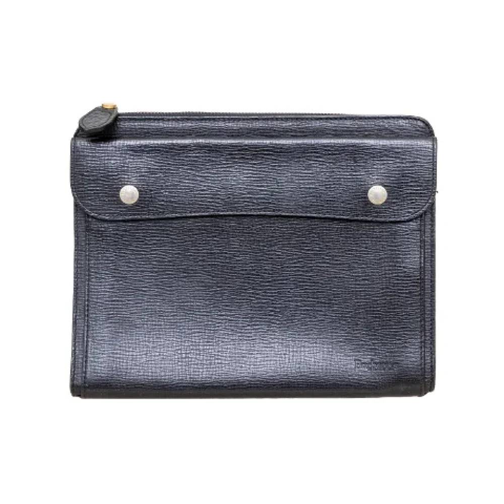 Burberry Vintage Pre-owned Laeder clutches - Vintage - Dame - Sort - ONE SIZE - Tyl