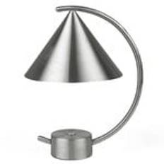 Meridian table lamp, brushed steel