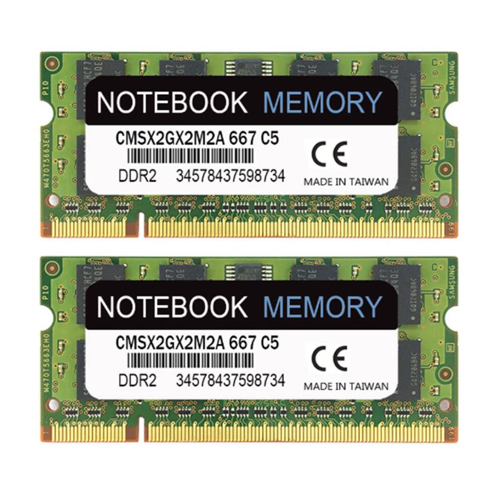 2X 2GB DDR2 667MHz PC2-5300 DDR2 667 (240 PIN) SODIMM Laptop Memory,Notebook Laptop Memory Modules