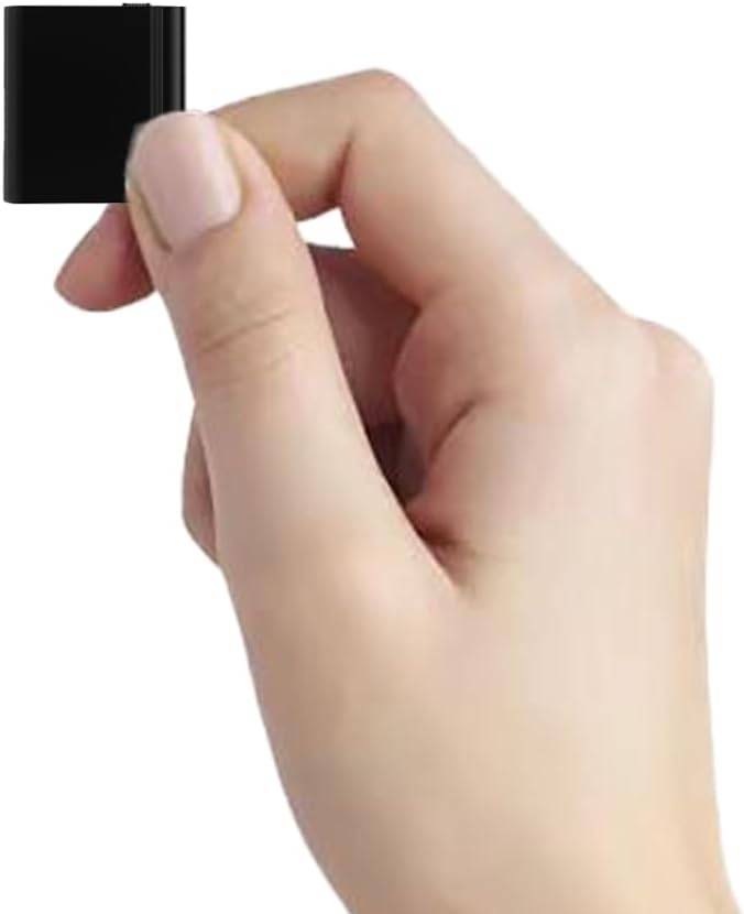 Mini digital stemmeoptager Sort - 64 GB hukommelse - Mål 30x28x7 mm
