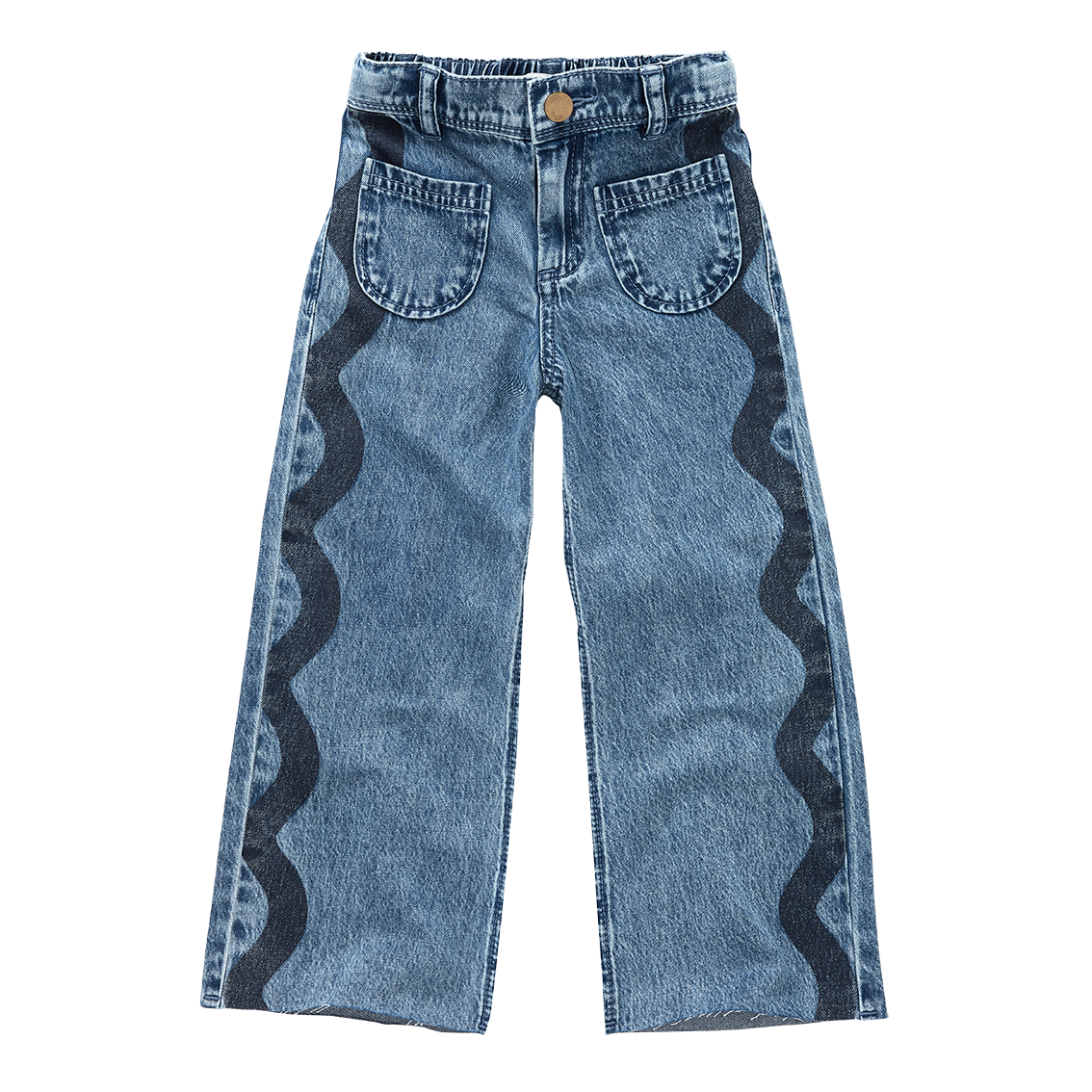Sproet & Sprout | Girls straight denim | Blue denim - 8Y