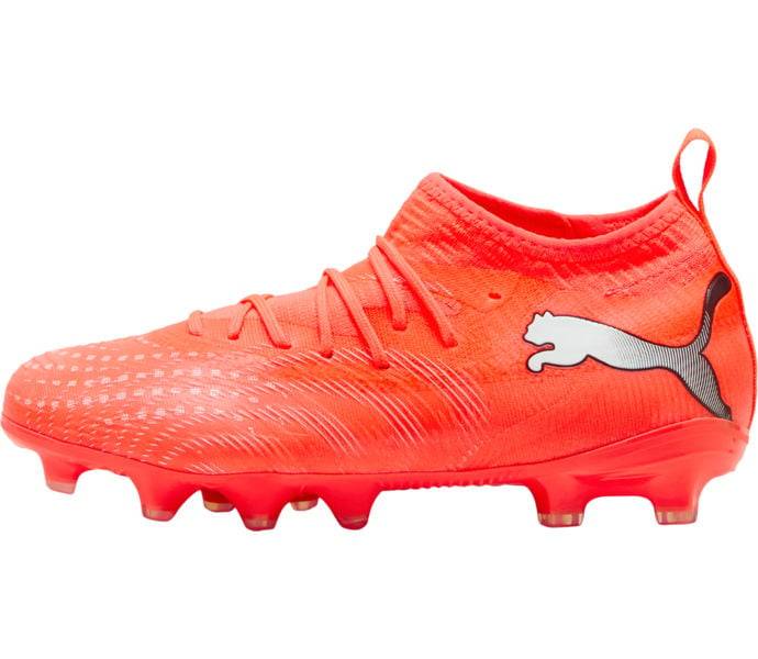 Future 9 Match FG/AG JR fotbollsskor, Glowing Red-PUMA White-PUMA Black-PUMA Silver, Dam, 2.5