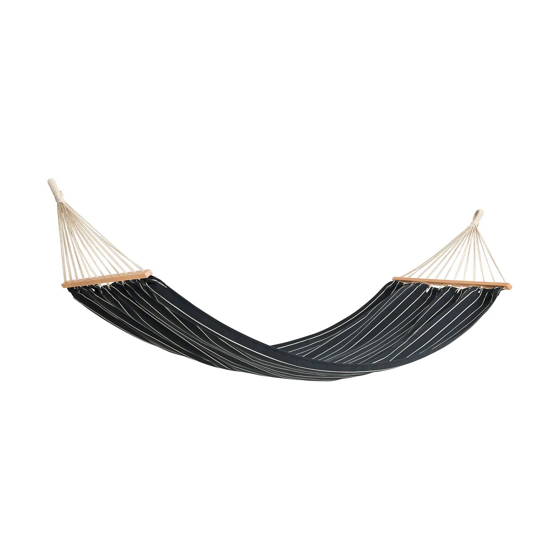 HAY Outdoor Market hängmatta Black-beige, 210x100 cm