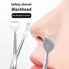 1st, Blackhead Remover Tool Set, Comedon Extractor Kit, Dubbelsidigt Pimple Popper Tool, Facial Acne Nål, Lämplig för ansiktshudrengöring Ansiktsrengö - Silver (En-Storlek)