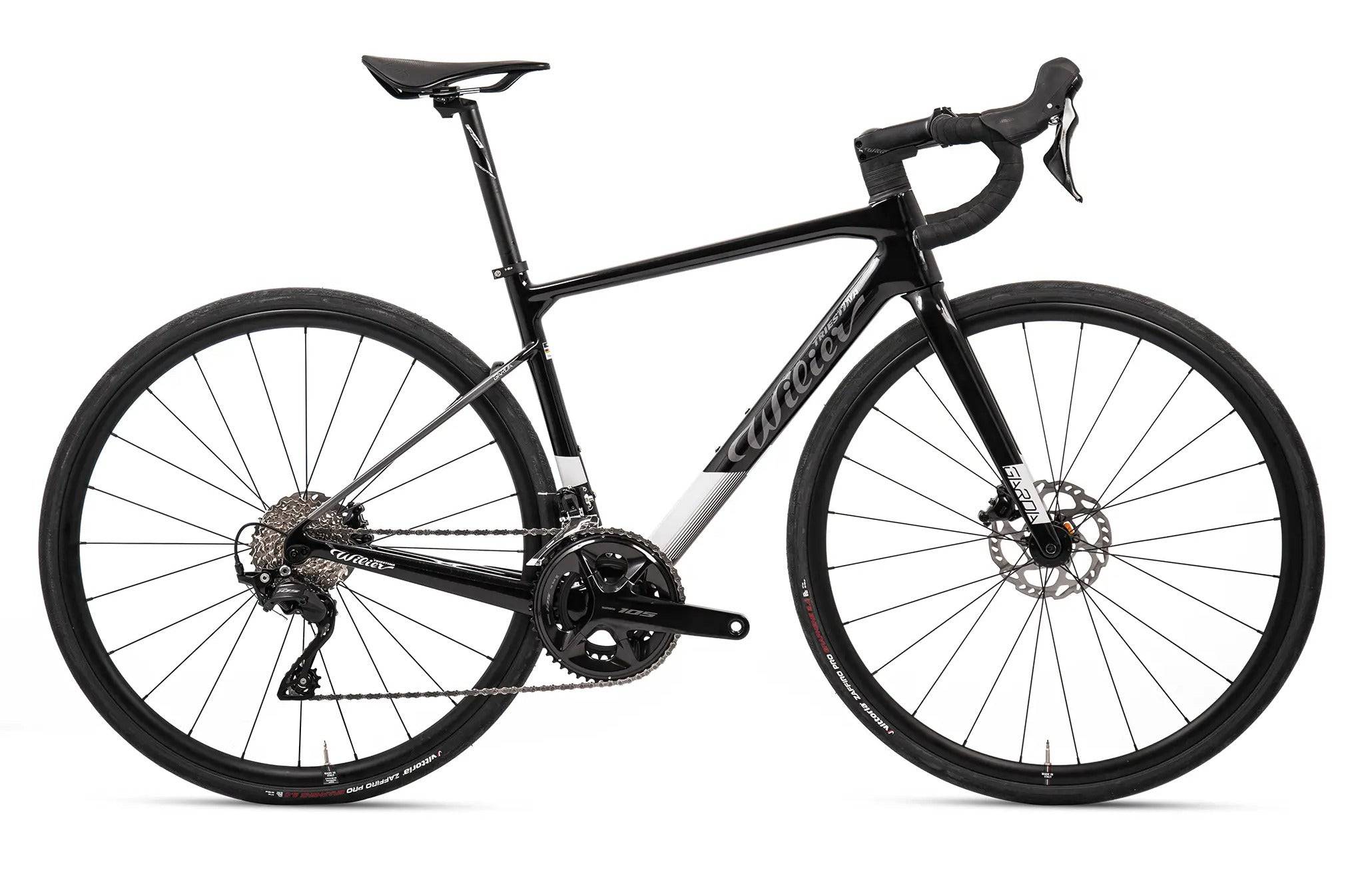 Wilier Garda 2024 - Shimano 105 R7120 - Miche RX26 - 153 / s / black/grey