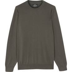 Mads Nørgaard - Copenhagen Tight Cotton Karsten Knit Mand Mørke Grøn Sweaters Str S - hos Magasin