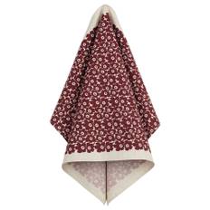 Marimekko Pikkuinen Unikko kökshandduk 47 × 70 cm, vinröd - Linen/burgundy