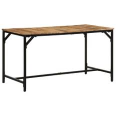 Matbord 140x70x75 cm massivt trä grov mango