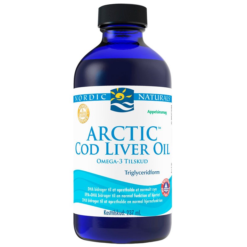 Nordic Naturals Torskelevertran m. appelsinsmag - 237 ml.