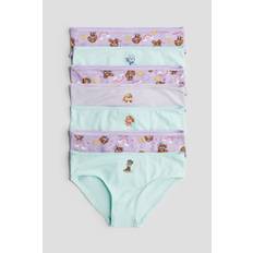 Flicka - Lila 7-pack trosa briefs i bomull - Size: 134/140 (8-10Y) - H&M - Ljuslila/Paw Patrol (134/140 (8-10Y))