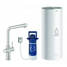 GROHE Red Duo Küchenarmatur und Boiler L-Size L-Auslauf supersteel 30325DC1