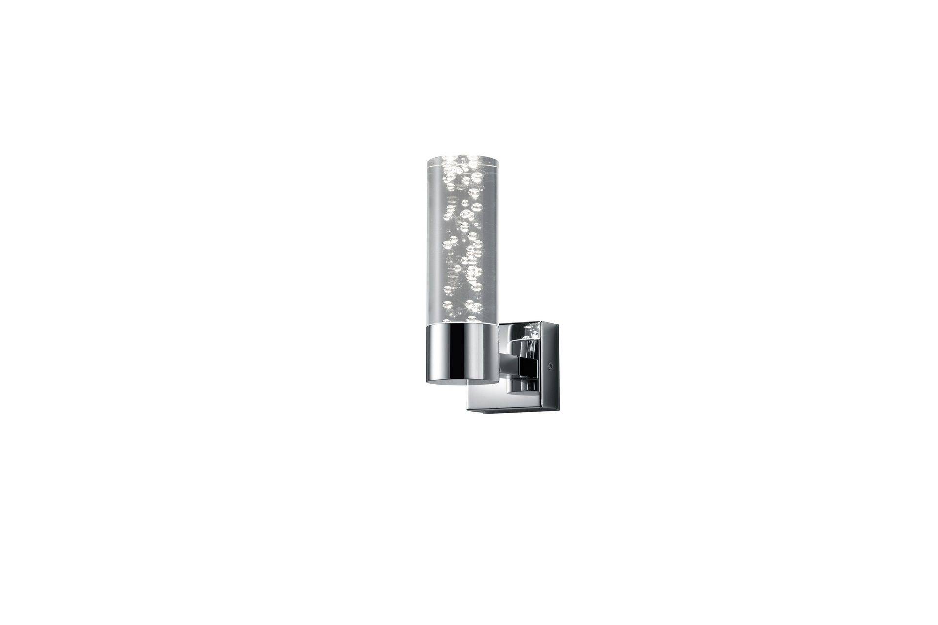 Bolsa H2O LED Vägglampa 1L krom/ bubbelglas - Vit Krom Trio Lighting