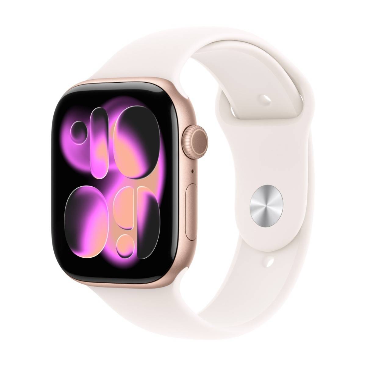 Apple Watch Series 11 GPS + Cell 46 mm roséguld aluminum, rosé sportband - M/L