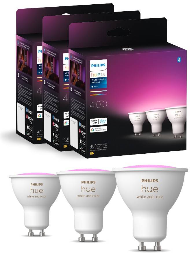 Philips Hue Color LED spot - GU10 - 9-pak (NY 2024 MODEL)